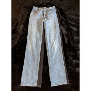 PacSun Two-Tone High-Waisted Straight Leg Jeans | Size 27